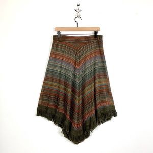 CLOSET CLOSING 9/30 New Directions Fringe Midi Skirt boho gypsy